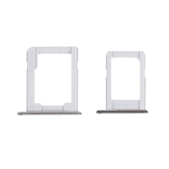 SIM Card Tray + Micro SD / SIM Card Tray for Galaxy E5 (Dual SIM Version)(Silver)