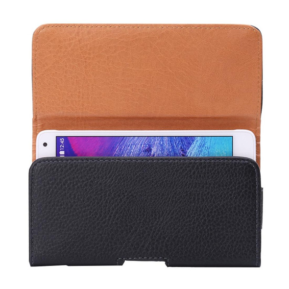 iPhone X & Galaxy S7 / G930 & S6 Edge / G925 & S6 / G920 & S5 / G900 & Grand DUOS I9082 Litchi Texture Vertical Flip Leather Case Waist Bag with Back Splint