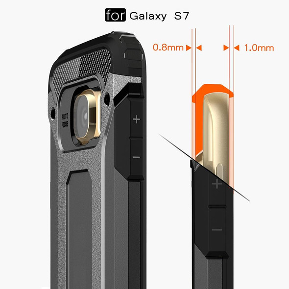 Galaxy S7 / G930 Tough Armor TPU + PC Combination Case (Black)