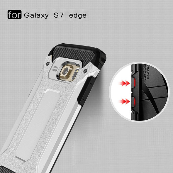 Galaxy S7 Edge / G935 Tough Armor TPU + PC Combination Case (Silver)