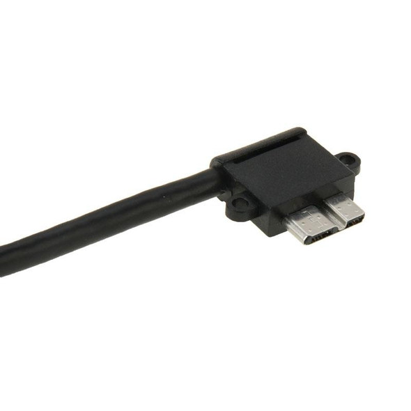 90 Degree USB 3.0 to Micro 3.0 Data Cable for Galaxy Note III / N9000, Length: 26cm