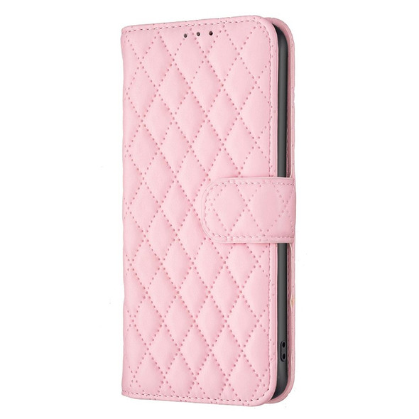 Samsung Galaxy A72 4G / 5G Diamond Lattice Wallet Leather Flip Phone Case(Pink)