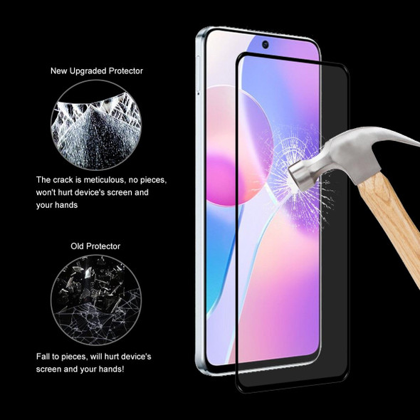 10 PCS - Honor X30i ENKAY Hat-Prince Full Glue 0.26mm 9H 2.5D Tempered Glass Full Film