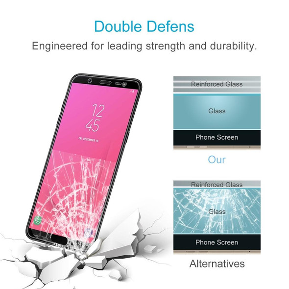 100 PCS 0.26mm 9H 2.5D Tempered Glass Film for Galaxy J8 (2018)