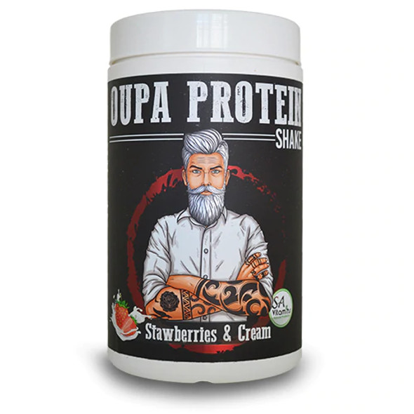 Oupa Protein Shake - Strawberries and Cream - 1kg