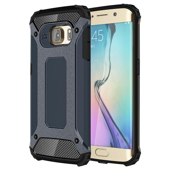 Galaxy S6 Edge / G925 Tough Armor TPU + PC Combination Case (Dark Blue)