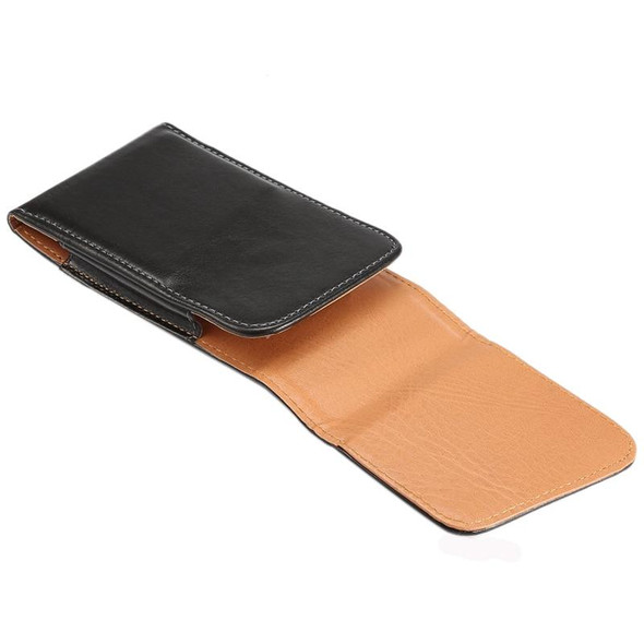 iPhone X & Galaxy S7 / S6 / G920 & S5 / G900 & S4 / i9500 & Grand DUOS / I9082 5.2 Inch Universal Lambskin Texture Vertical Flip Leather Case / Waist Bag with Rotatable Back Splint