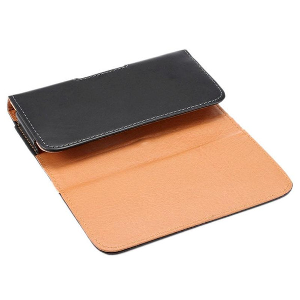 iPhone X & Galaxy S6 / G920 Crazy Horse Texture Vertical Flip Leather Case / Waist Bag with Back Splint