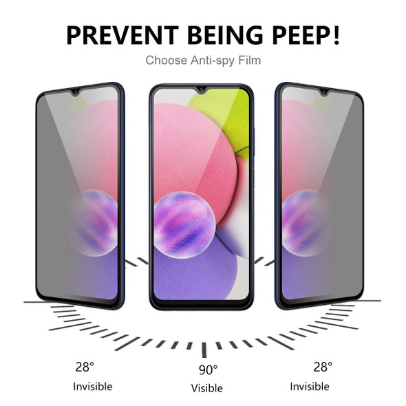 5 PCS - Samsung Galaxy M13 / M23 / M33 ENKAY Hat-Prince 28 degree Anti-peeping Tempered Glass Film