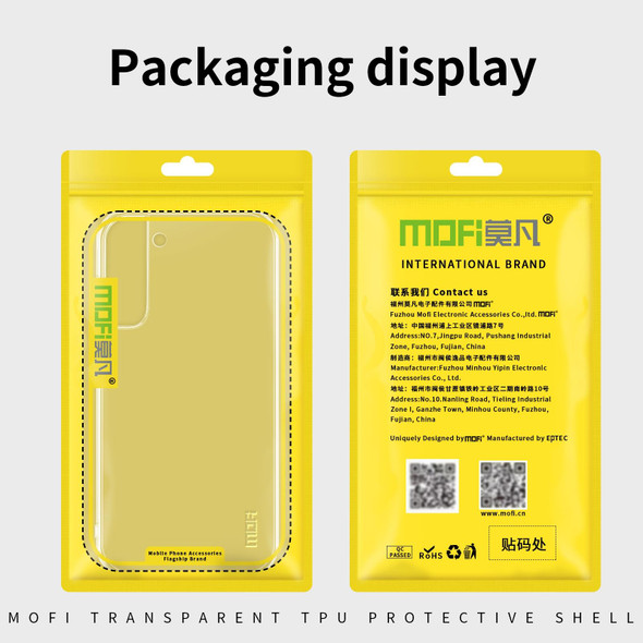 Samsung Galaxy S22+ 5G MOFI Ming Series Ultra-thin TPU Phone Case(Transparent)