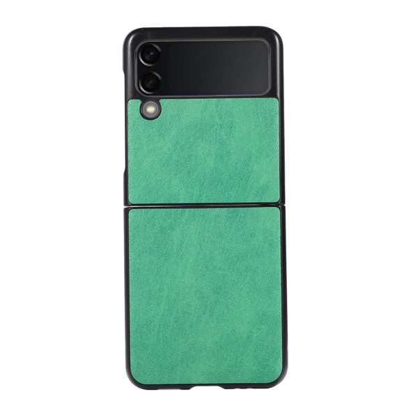 Samsung Galaxy Z Flip3 5G FaletteTexture PU+TPU+PC Shockproof Phone Case(Green)