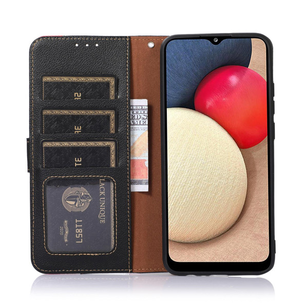 Honor 50 KHAZNEH Litchi Texture Leather RFID Phone Case(Black)