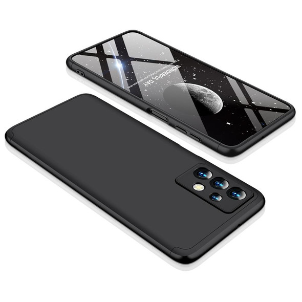 Samsung Galaxy A13 4G GKK Three Stage Splicing Full Coverage PC Phone Case(Black)