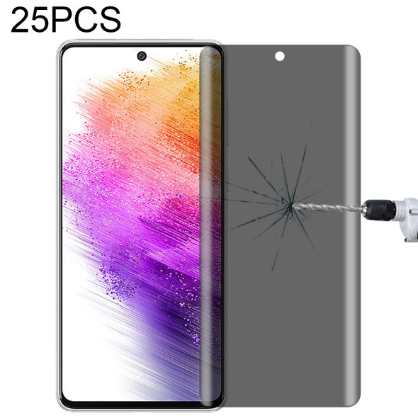 25 PCS Full Cover Anti-peeping Tempered Glass Film - Samsung Galaxy A73 5G