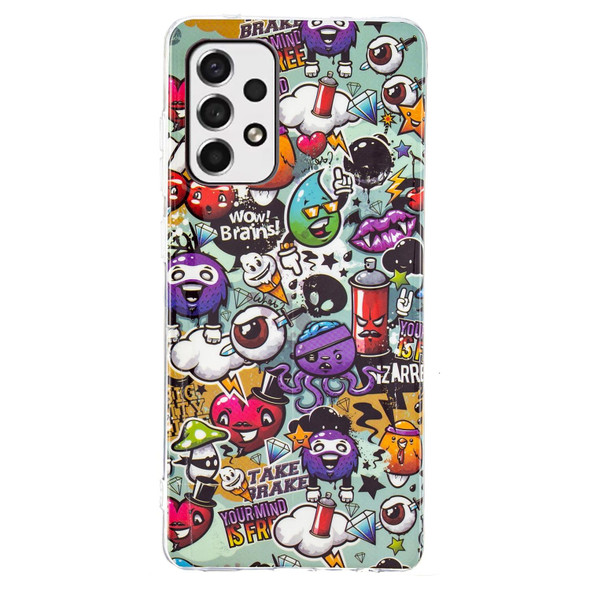 Samsung Galaxy A53 5G Luminous TPU Protective Phone Case(Graffiti)