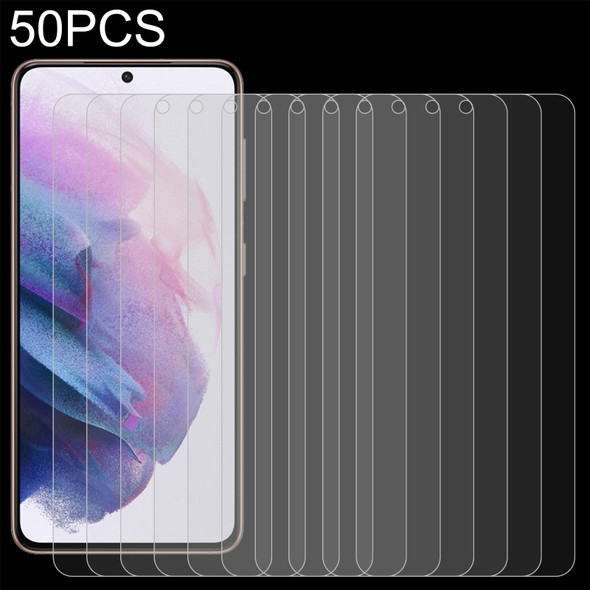 50 PCS 0.26mm 9H 2.5D Tempered Glass Film - Samsung Galaxy S21+ 5G, Fingerprint Unlocking Is Not Supported