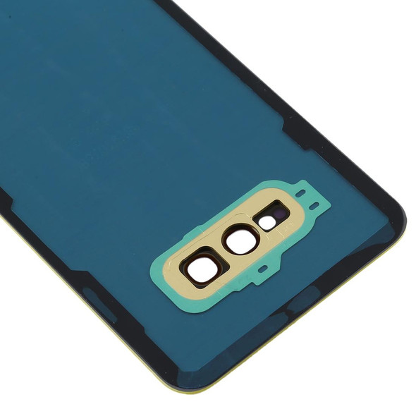 Battery Back Cover with Camera Lens for Galaxy S10e(Yellow)