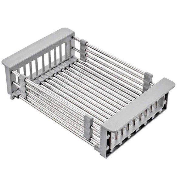 Fine Living Expandable Over Sink Drainer - Stainless Steel