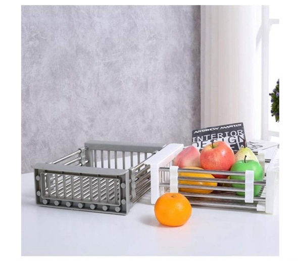 Fine Living Expandable Over Sink Drainer - Stainless Steel