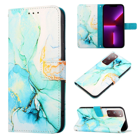 Samsung Galaxy S20 FE 4G / 5G PT003 Marble Pattern Flip Leather Phone Case(LS003)