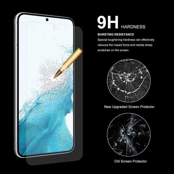 2 PCS - Samsung Galaxy S22 5G ENKAY 0.2mm Tempered Glass Film, Support Fingerprint Unlock