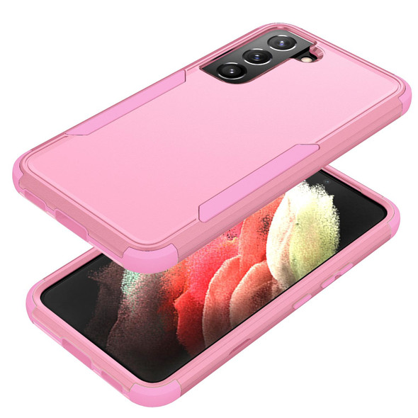 Samsung Galaxy S22 5G TPU + PC Shockproof Phone Case(Pink)