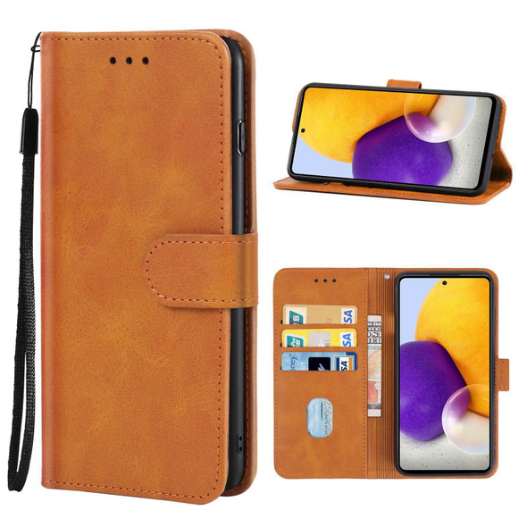 Samsung Galaxy A72 4G / 5G Leather Phone Case(Brown)
