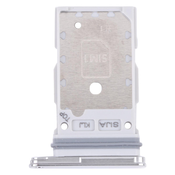 Original SIM Card Tray + SIM Card Tray for Samsung Galaxy S22+ 5G / S22 5G / SM-S906B SM-S901B (White)