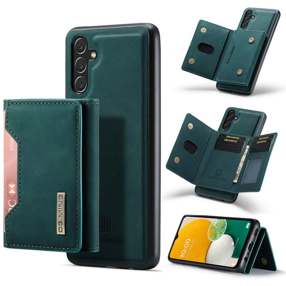 Samsung Galaxy A13 5G DG.MING M2 Series 3-Fold Multi Card Bag + Magnetic Phone Case(Green)