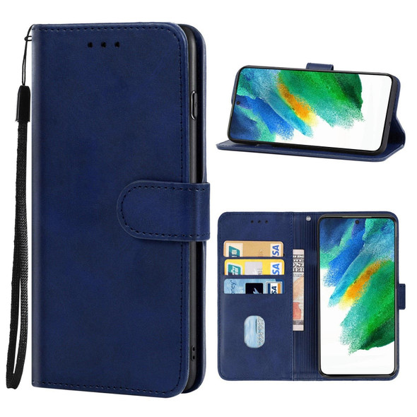 Leather Phone Case - Samsung Galaxy S21 FE 5G(Blue)