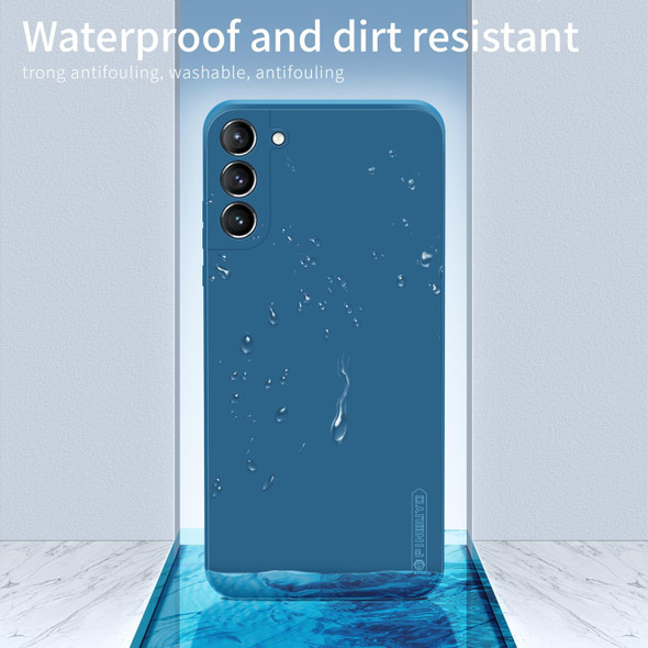 Samsung Galaxy S21+ 5G PINWUYO Touching Series Liquid Silicone TPU Shockproof Case(Blue)