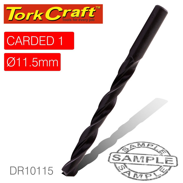 DRILL BIT HSS STANDARD 11.5MM 1/CARD