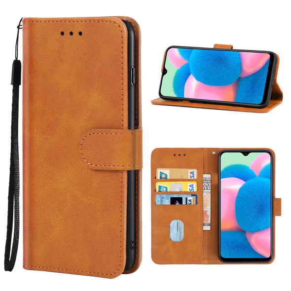 Samsung Galaxy A30s / A50 / A50s Leather Phone Case(Brown)