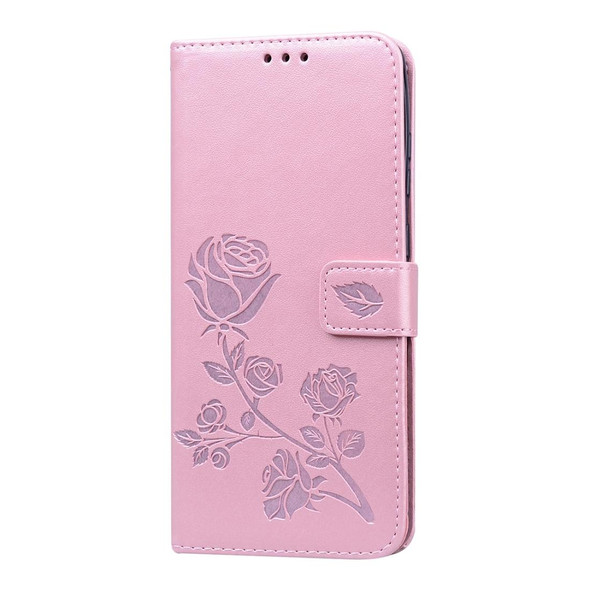 Galaxy S20 Ultra Rose Embossed Horizontal Flip PU Leather Case with Holder & Card Slots & Wallet(Rose Gold)