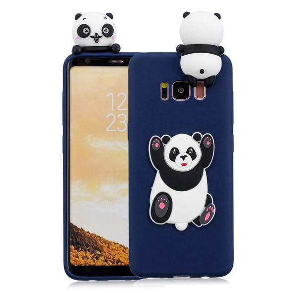 Galaxy S8+ 3D Cartoon Pattern Shockproof TPU Protective Case(Panda)