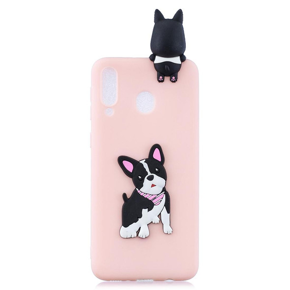 Galaxy A30 3D Cartoon Pattern Shockproof TPU Protective Case(Cute Dog)