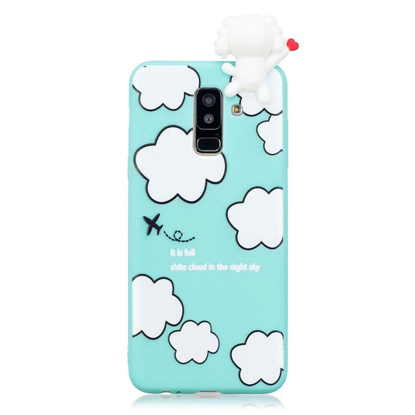 Galaxy A6 (2018) Shockproof Cartoon TPU Protective Case(Clouds)