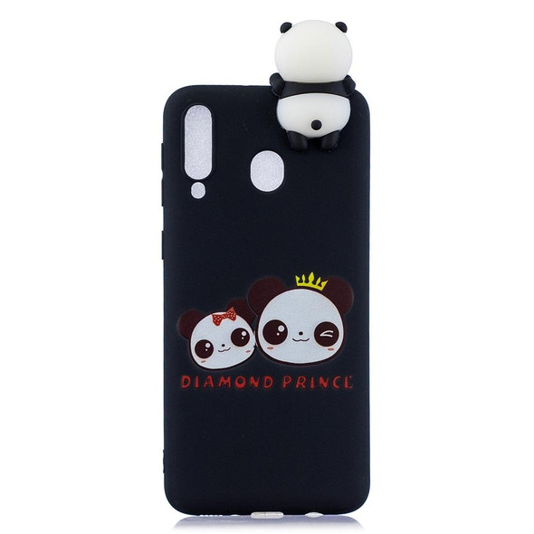 Galaxy A30 Shockproof Cartoon TPU Protective Case(Two Pandas)