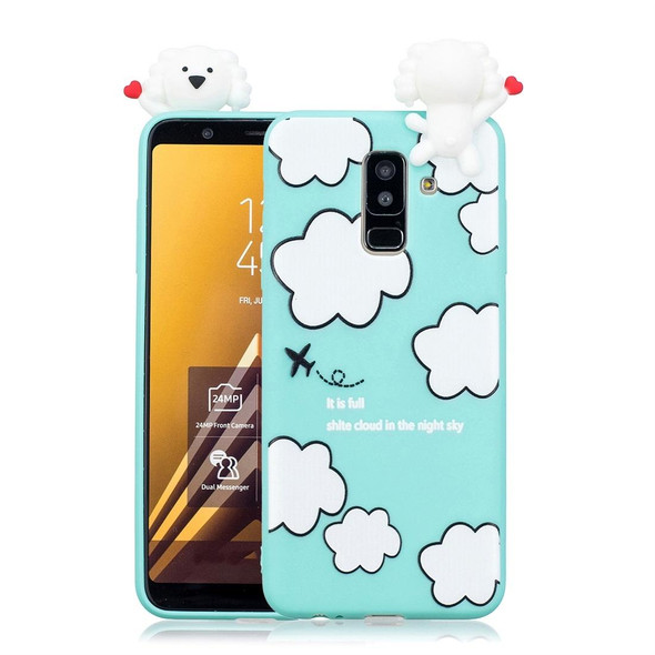 Galaxy A6+ (2018) Shockproof Cartoon TPU Protective Case(Clouds)