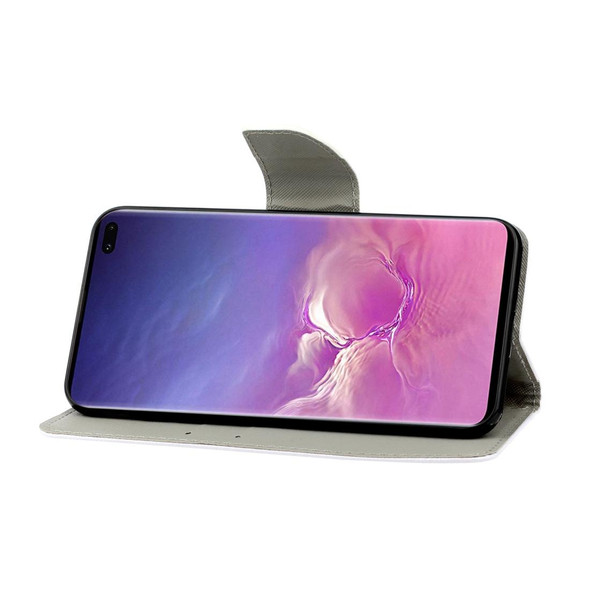 Galaxy S10 Plus 3D Colored Drawing Horizontal Flip PU Leather Case with Holder & Card Slots & Wallet(A Butterfly)