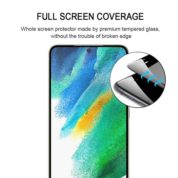 Samsung Galaxy S21 FE 5G 25 PCS Full Glue Full Screen Tempered Glass Film