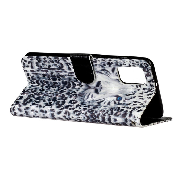 Samsung Galaxy A82 5G 3D Pattern Horizontal Flip PU Leather Case with Holder & Card Slots & Wallet(Leopard)