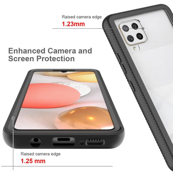 Samsung Galaxy A42 5G Starry Sky Full Body Hybrid Shockproof Phone Case(Black)