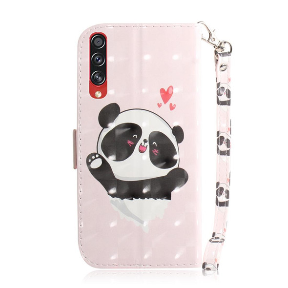 Galaxy A70s 3D Formula Pattern Magnetic Attraction Horizontal Flip Leather Case with Lanyard, Support Holder & Card Slot & Wallet(Love-heart Bear)