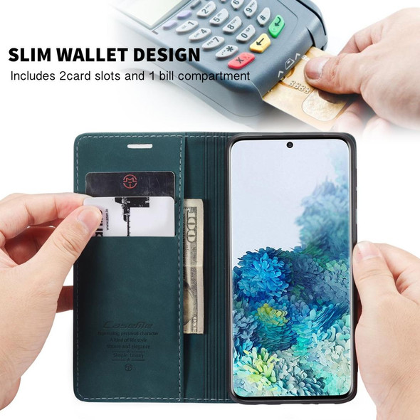 Galaxy S20 Ultra CaseMe Multifunctional Horizontal Flip Leather Case, with Card Slot & Holder & Wallet(Blue)
