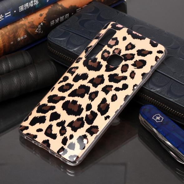 Galaxy A9 (2018) / A9s Plating Marble Pattern Soft TPU Protective Case(Leopard)