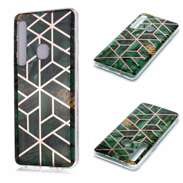 Galaxy A9 (2018) / A9s Plating Marble Pattern Soft TPU Protective Case(Green)