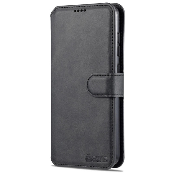 Samsung Galaxy S21 FE 5G AZNS Calf Texture Horizontal Flip Leather Case with Holder & Card Slots & Wallet & Photo Frame(Black)