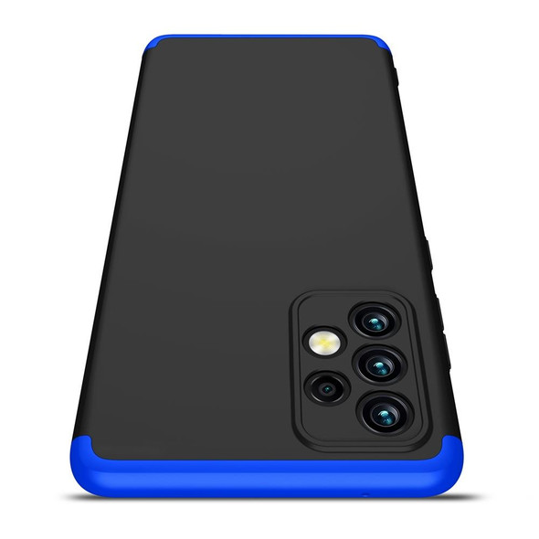 Samsung Galaxy A72 5G / 4G GKK Three Stage Splicing Full Coverage PC Case(Black Blue)