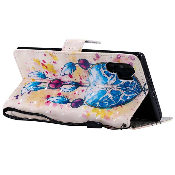 Galaxy Note 10 Plus 3D Painted Pattern Horizontal Flip Leather Case, with Wallet & Holder & Card Slots & Lanyard(Wind Chimes)